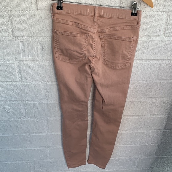 Free People Busted Knee Pink High Rise Skinny Denim Jeans size 28 - Picture 4 of 7
